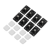 Mini Caster Wheels Adhesive 360 Degree Rotation Roller Wheels for Mini Furniture Storage Box Black