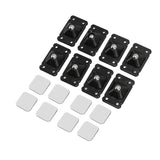 Mini Caster Wheels Adhesive 360 Degree Rotation Roller Wheels for Mini Furniture Storage Box Black - Close-Up Angle