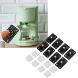 Mini Caster Wheels Adhesive 360 Degree Rotation Roller Wheels for Mini Furniture Storage Box Black