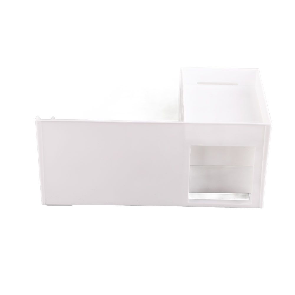 Cosmetic Storage Box Elegant Multifunctional Countertop Makeup Organizer with Drawers for School Office Art Supplies M White