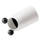 Trash Can Inclined Opening Large Capacity Modern Look Thickened Garbage Bin for Kitchen Bathroom Office Living Room White
