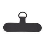 Universal Mobile Phone Lanyard Patch Nylon Cell Phone Hanging Rope Tab Connection Attachment Black - Front View