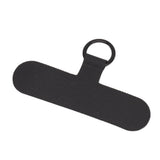 Universal Mobile Phone Lanyard Patch Nylon Cell Phone Hanging Rope Tab Connection Attachment Black - Top-Down View
