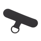 Universal Mobile Phone Lanyard Patch Nylon Cell Phone Hanging Rope Tab Connection Attachment Black - Rear View