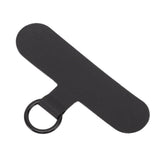 Universal Mobile Phone Lanyard Patch Nylon Cell Phone Hanging Rope Tab Connection Attachment Black - Close-Up Angle