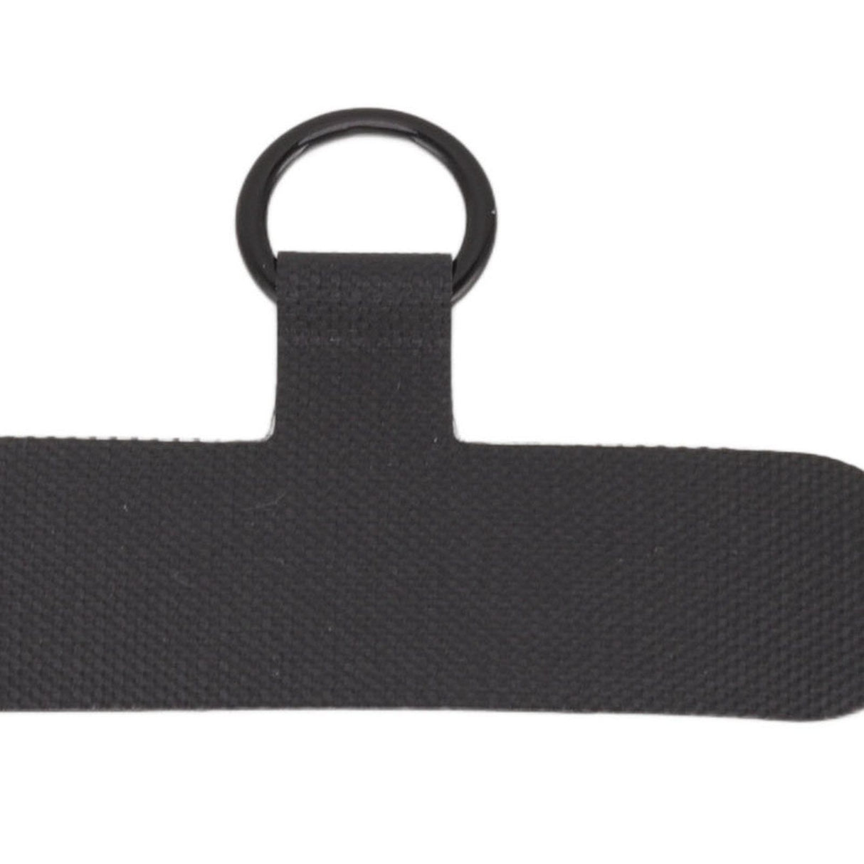 Universal Mobile Phone Lanyard Patch Nylon Cell Phone Hanging Rope Tab Connection Attachment Black