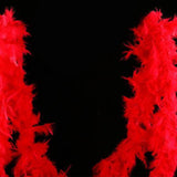 Feather Boa Red 1.8m Chandelle Feather Boa Decor for Dancing Wedding Party Decoration