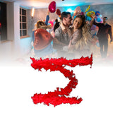 Feather Boa Red 1.8m Chandelle Feather Boa Decor for Dancing Wedding Party Decoration - Rear View