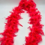 Feather Boa Red 1.8m Chandelle Feather Boa Decor for Dancing Wedding Party Decoration