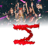 Feather Boa Red 1.8m Chandelle Feather Boa Decor for Dancing Wedding Party Decoration