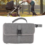 Diaper Pad Baby Changing Mat Mommy Bag with Handle Strap Foldable Detachable Travel Changing Pad Grey