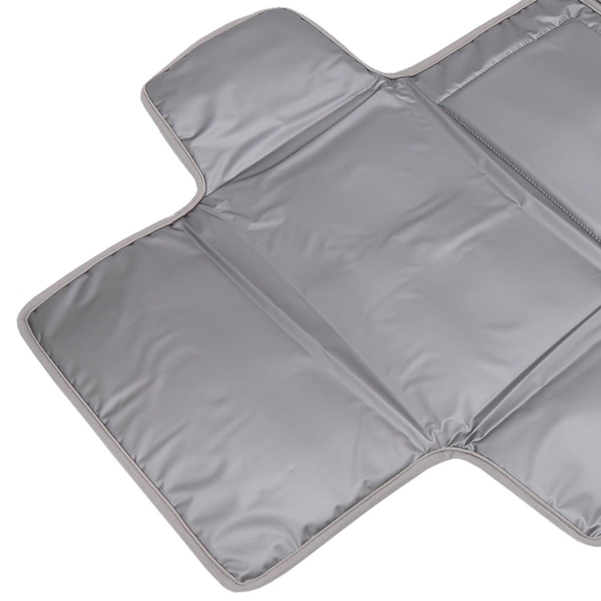 Diaper Pad Baby Changing Mat Mommy Bag with Handle Strap Foldable Detachable Travel Changing Pad Grey