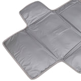 Diaper Pad Baby Changing Mat Mommy Bag with Handle Strap Foldable Detachable Travel Changing Pad Grey