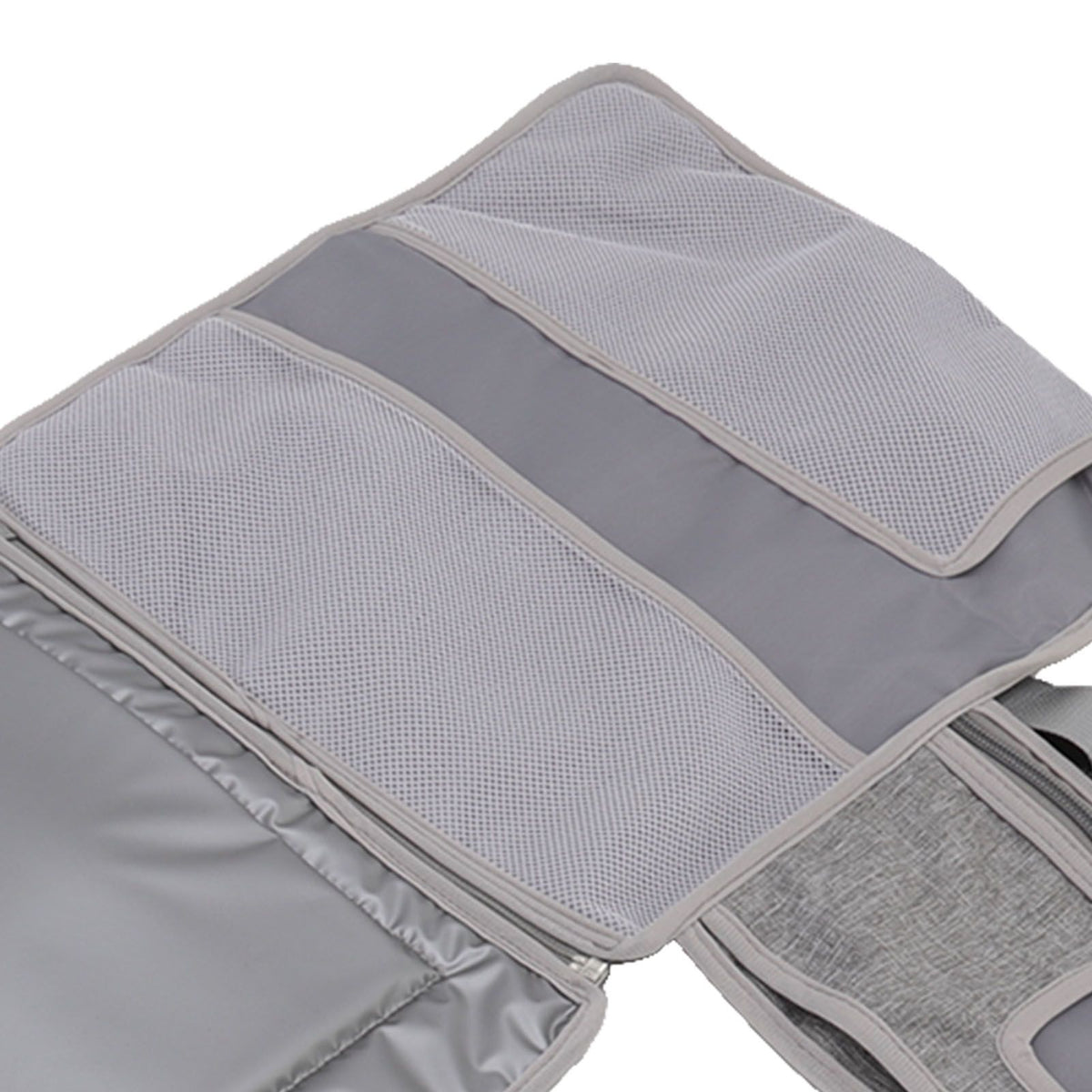 Diaper Pad Baby Changing Mat Mommy Bag with Handle Strap Foldable Detachable Travel Changing Pad Grey