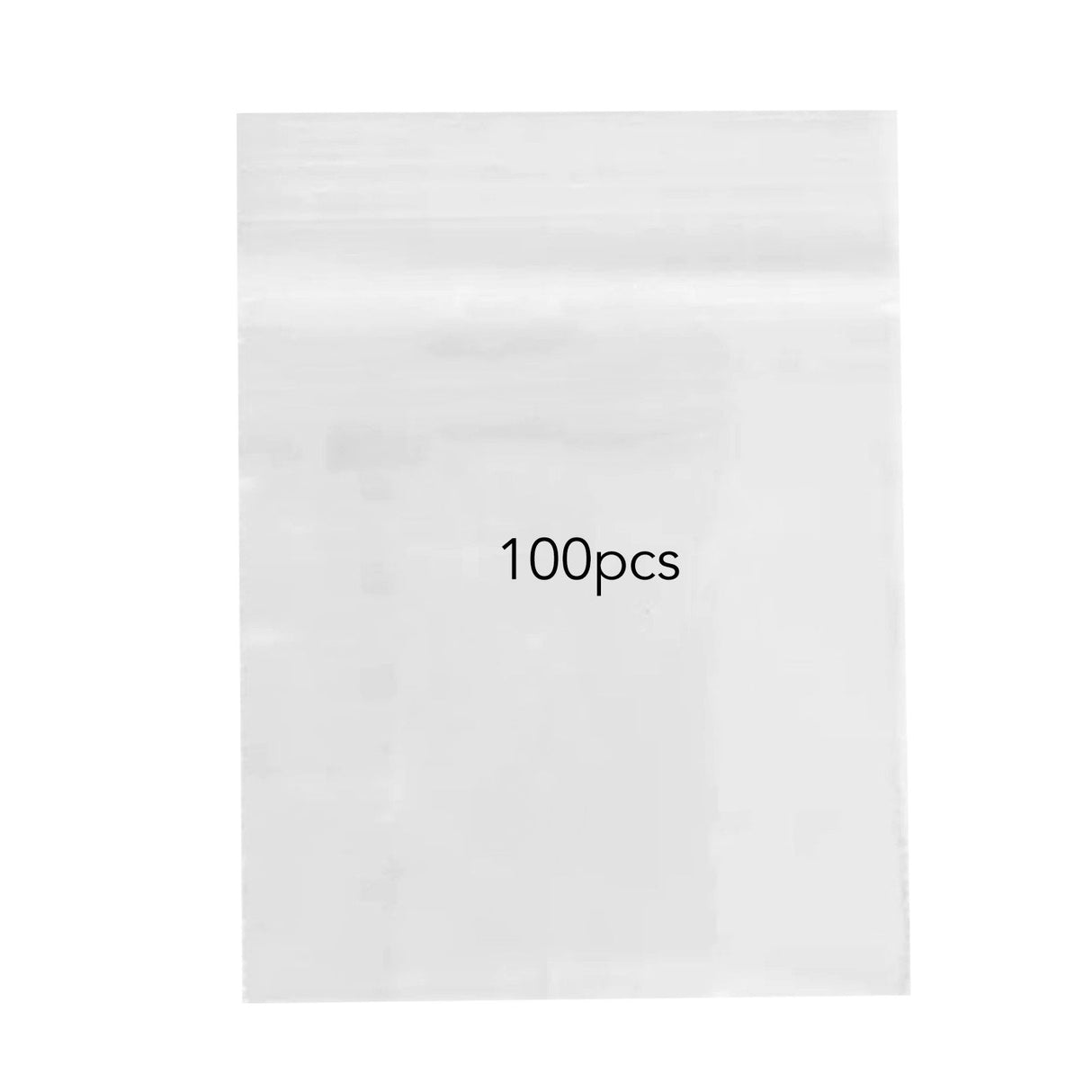 100pcs Snack Storage Bags Transparent Leakage Proof Thick Clear Zip PE Sealed Bags for Home Use