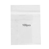 100pcs Snack Storage Bags Transparent Leakage Proof Thick Clear Zip PE Sealed Bags for Home Use