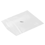 100pcs Snack Storage Bags Transparent Leakage Proof Thick Clear Zip PE Sealed Bags for Home Use - Side View
