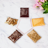 100pcs Snack Storage Bags Transparent Leakage Proof Thick Clear Zip PE Sealed Bags for Home Use