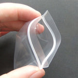 100pcs Snack Storage Bags Transparent Leakage Proof Thick Clear Zip PE Sealed Bags for Home Use - Extra Image