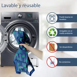 10Pcs Grocery Bag Foldable Polyester Large Capacity Reusable Shopping Bag for Household - Extra Image