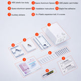 Retractable Clothesline Invisible Stainless Steel Heavy Duty Clothes Drying Laundry Line for Indoor Outdoor White