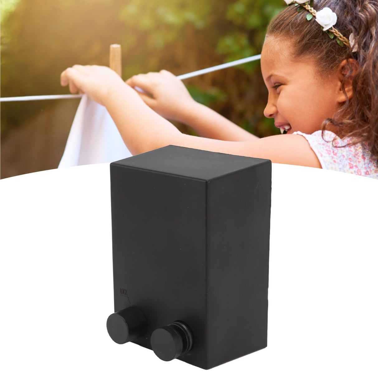 Retractable Clothesline Invisible Stainless Steel Heavy Duty Clothes Drying Laundry Line for Indoor Outdoor Black