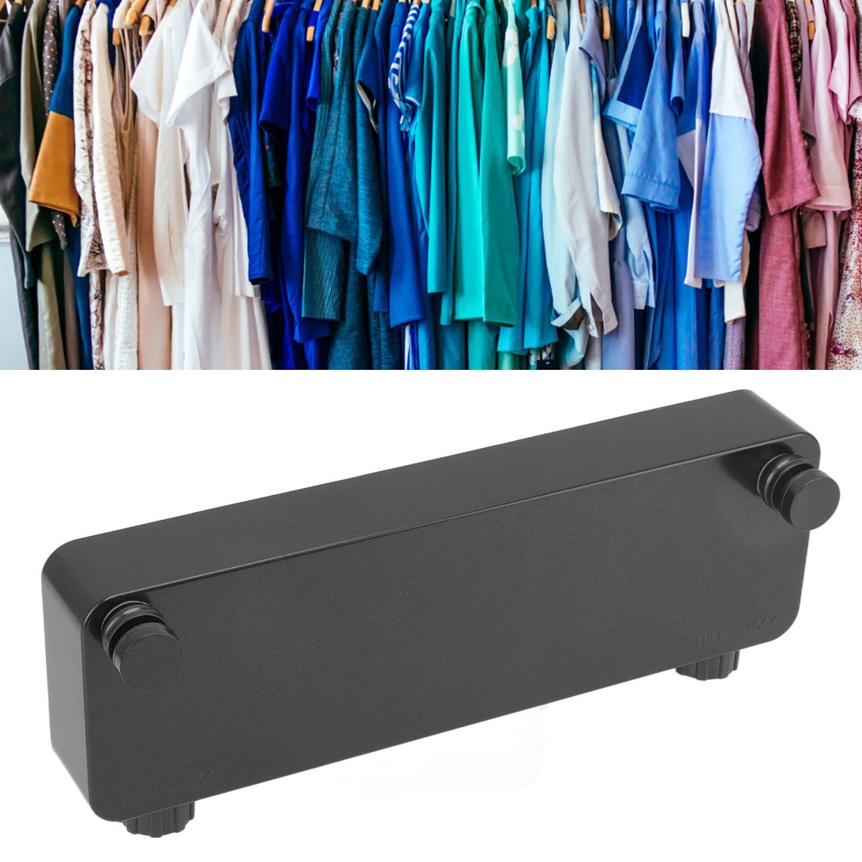 Retractable Clothesline 5.2 Meters Space Saving Safety Design Clothes Drying Line for Bathrooms Balconies Black