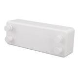 Retractable Clothesline Wall Mounted Heavy Duty Thickened Stainless Steel Double Laundry Line for Balcony Hotel 13.8ft White