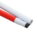 Folding Blind Cane Anti Slip Handle Red White Aluminium Light Weight Folding Walking Stick for Vision Impaired - Extra Image