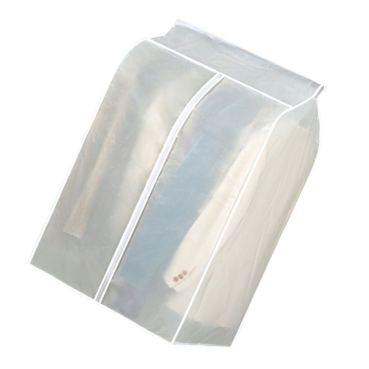 Large Garment Cover Transparent Easy To Install Hanging Clothes Storage Bag Clothes Dust Cover with Hook and Loop