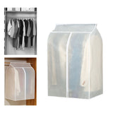 Large Garment Cover Transparent Easy To Install Hanging Clothes Storage Bag Clothes Dust Cover with Hook and Loop