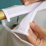 Large Garment Cover Transparent Easy To Install Hanging Clothes Storage Bag Clothes Dust Cover with Hook and Loop