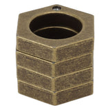 Defense Rings Aluminium Alloy Glossy Hexagonal Window Breaker for Emergency Defense Supplies Bronze