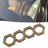 Defense Rings Aluminium Alloy Glossy Hexagonal Window Breaker for Emergency Defense Supplies Bronze - Extra Image