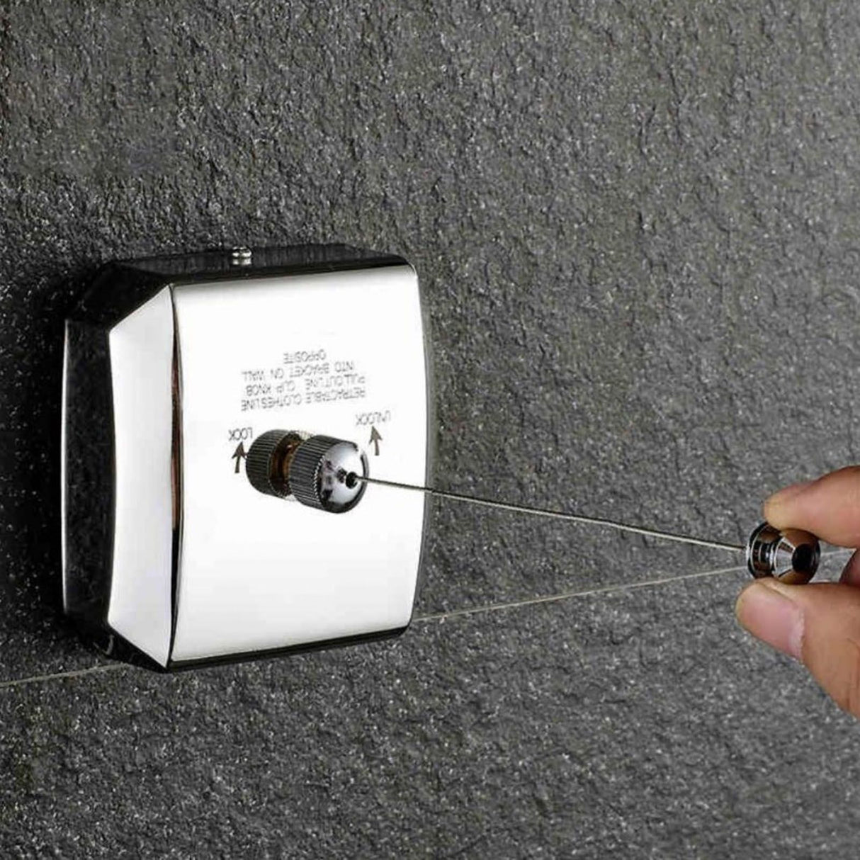 Retractable Clothesline Stainless Steel Clothes Line Dryer Heavy Duty Clothes Drying Laundry Line for Indoor Outdoor 2.8m/9.2ft