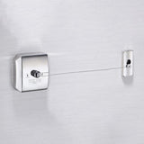 Retractable Clothesline Stainless Steel Clothes Line Dryer Heavy Duty Clothes Drying Laundry Line for Indoor Outdoor 2.8m/9.2ft