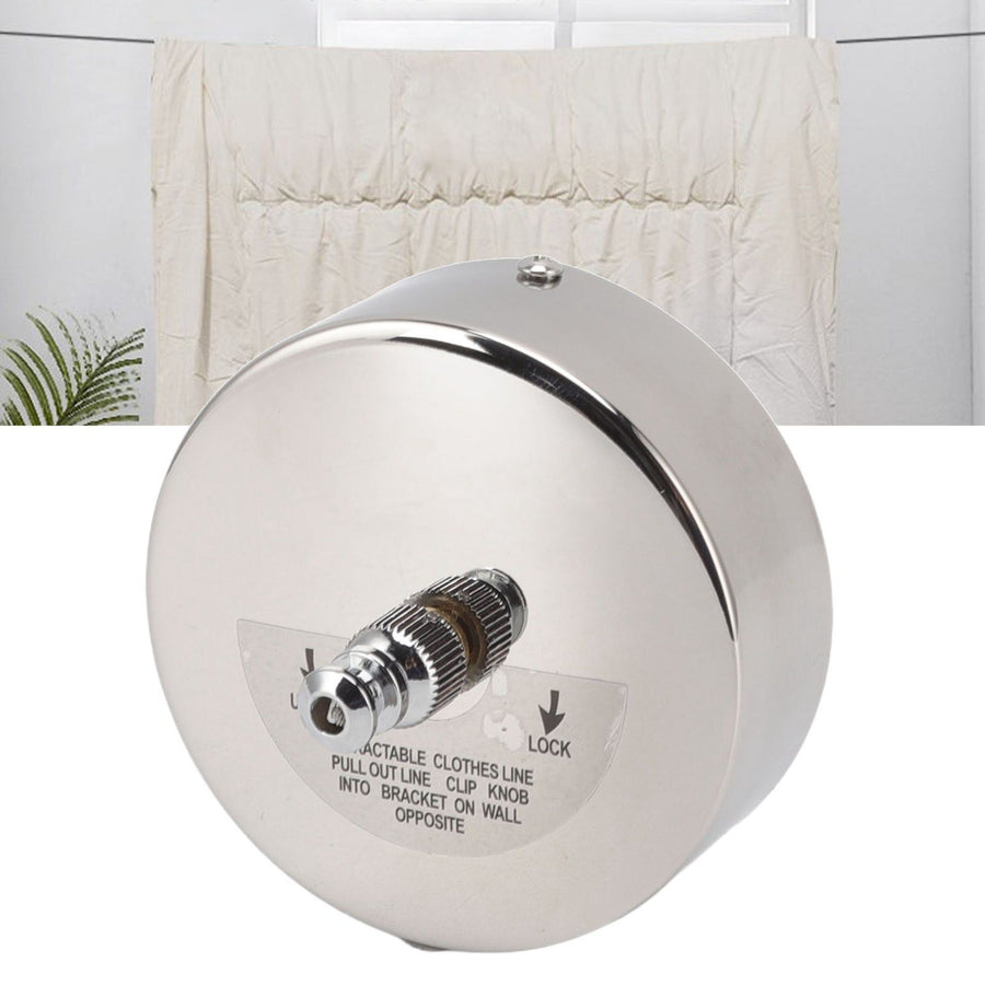 Retractable Clothesline 304 Stainless Steel Safety Auto Retraction Double Pulley Laundry String Line for Indoor Outdoor 2.8m/9.2ft