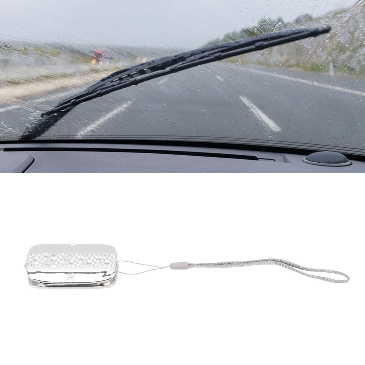 Car Wiper Repair Universal Double Sided Small Portable Wiper Refurbish Restorer for All Brands Windscreen Wipers Silver White