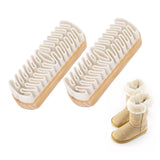 2 PCS Snow Boots Suede Brush Shoes Cleaner Crepe Brush Suede Matte Shoes Scrubber Cleaner