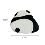 Cute Panda Chair Cushion Comfortable Hand Feel Non Slip Lovely Seating Cushion for Office Bedroom 47x41cm/18.5x16.1in
