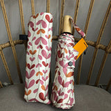 Umbrella Glass Fiber Flexible Frame Portable Anti UV Wind Proof 3 Folding Sun Rain Umbrella