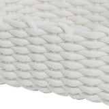 Cotton Rope Storage Basket Hand Knitting Nordic Style Desktop Storage Organizer for Key Snacks Underwear White 36x25x15cm/14.2x9.8x5.9in