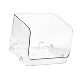 Cosmetic Display Case Multifunction Stackable Plastic Transparent Makeup Organizer for Home 15.5x15x12.8cm/6.1x5.9x5.3in - Side View