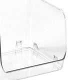 Cosmetic Display Case Multifunction Stackable Plastic Transparent Makeup Organizer for Home 15.5x15x12.8cm/6.1x5.9x5.3in - Low Angle