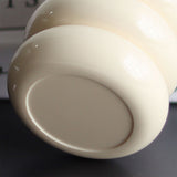Nordic Style Qtip Holder Dispenser Desktop Dustproof Cotton Swab Storage Container Doughnut Shape Makeup Storage Box with Lid Milky White 3 Layers