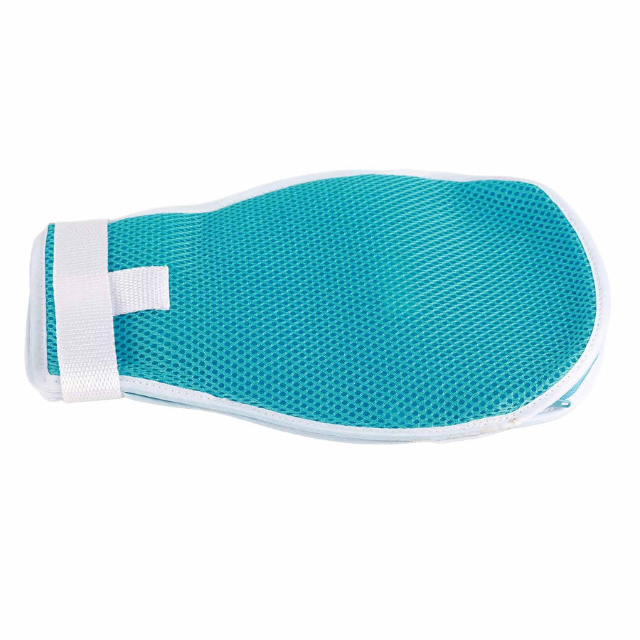 Dementia Restraint Gloves Anti Scratch Wrist Control Mitts Elderly Breathable with Fixed Restraint Belt