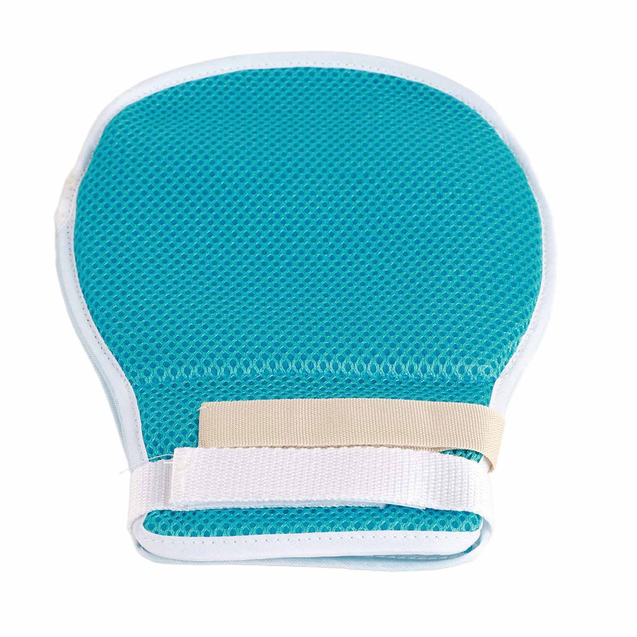 Dementia Restraint Gloves Anti Scratch Wrist Control Mitts Elderly Breathable with Fixed Restraint Belt