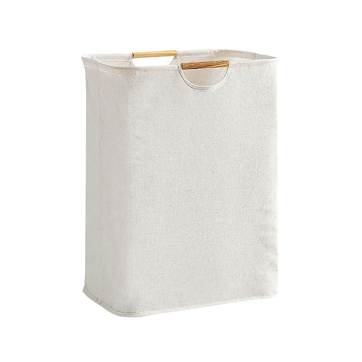 Large Laundry Basket Waterproof Collapsible Laundry Hamper with Wooden Handle for Household Bathroom S 40cm