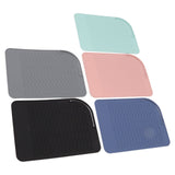 5Pcs Heat Resistant Silicone Mat Pouch for Curling Irons Hair Straighteners Flat Irons - Low Angle