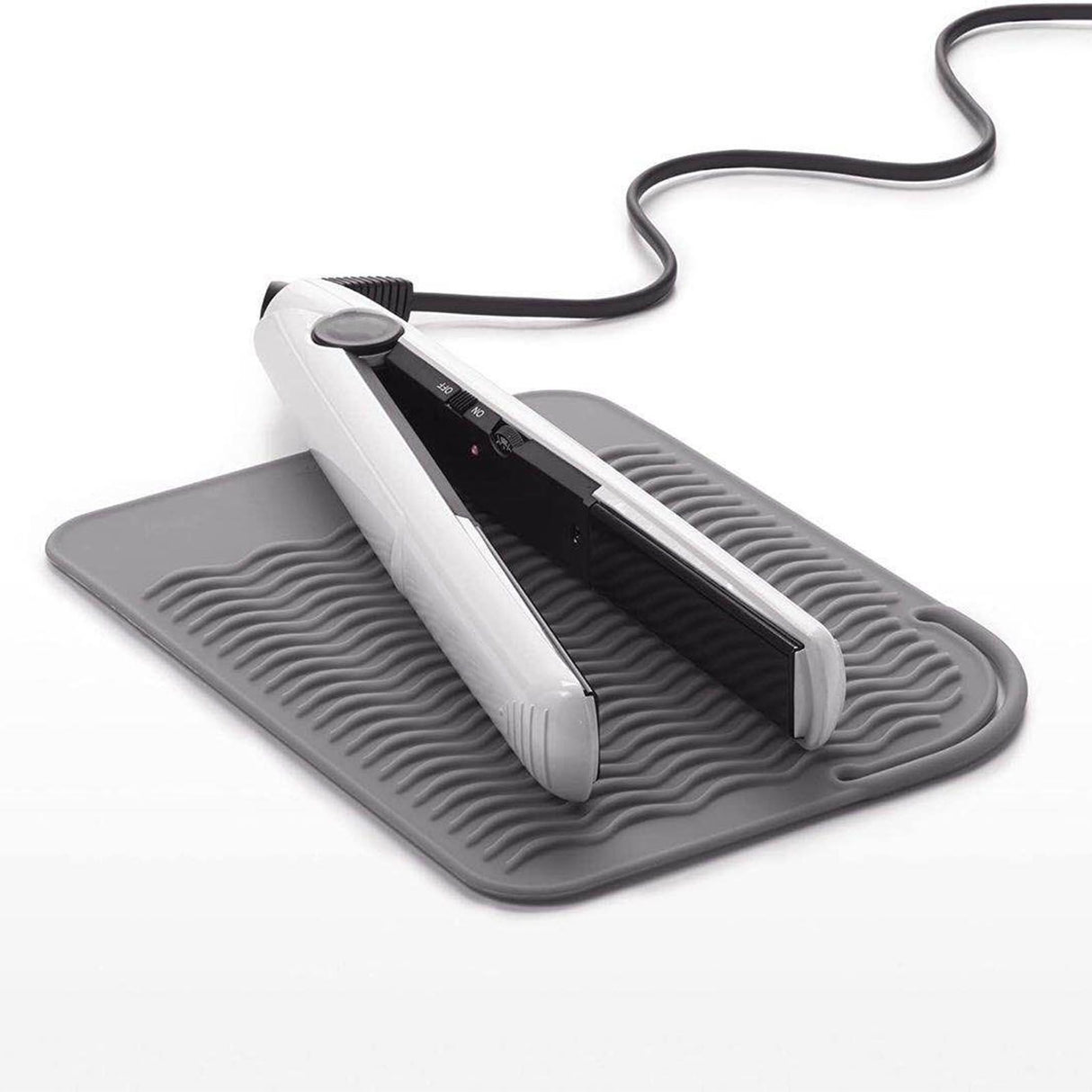 5Pcs Heat Resistant Silicone Mat Pouch for Curling Irons Hair Straighteners Flat Irons
